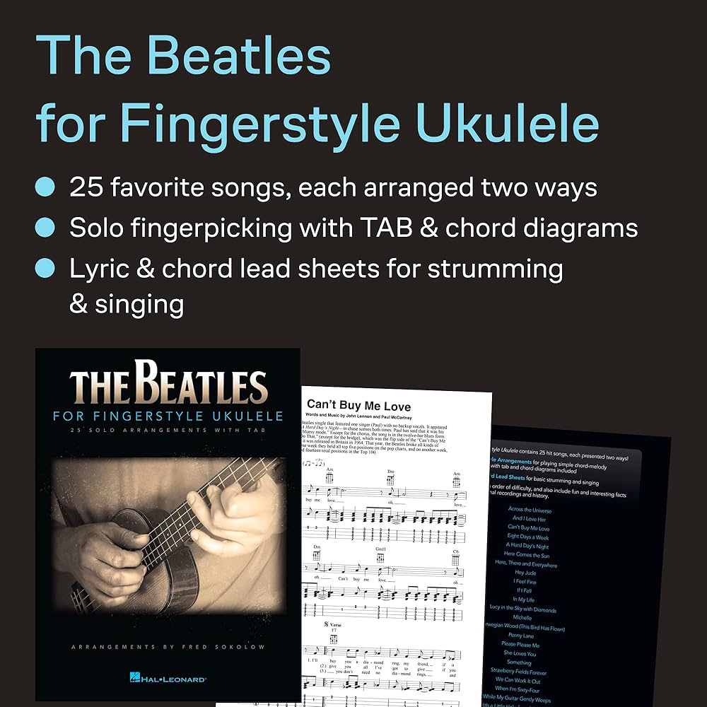 Amazon | The Beatles for Fingerstyle Ukulele | Beatles